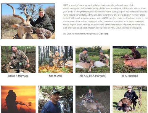 National Bowhunter Education Foundation Announces Photos From the Field Contest